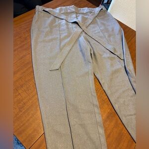 Loft row waist gray textured work pants 16 never worn